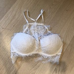 PINK Victoria’s Secret high neck lace bralette